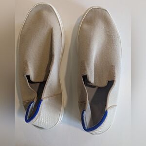 Rothys The Original Slip On City Sneakers Sand Shoes Mens Size 11 Cream